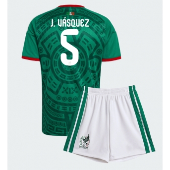 Billige Fotballdrakt Mexico Johan Vasquez #5 Replika Hjemmedraktsett Barn VM 2026 Kortermet (med bukser)